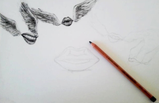 work in progress, charcoal, illustration, drawing