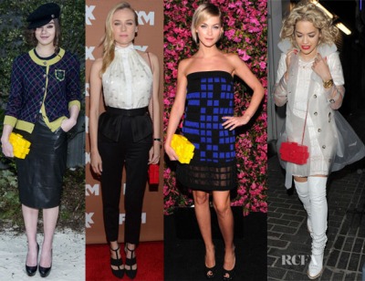 Rita Ora, Chanel, clutch, Lego, celebs, celebrities